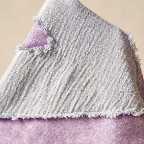 Mineral Wash Notched Neck Heart Patch Reverse Stitch Long Sleeve Top - Picture 6 of 6